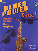 BLUES POWER LIVE ALTO SAX-BK/CD cover
